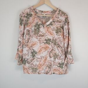 J. Jill Love Linen Women's Bell Sleeve Top